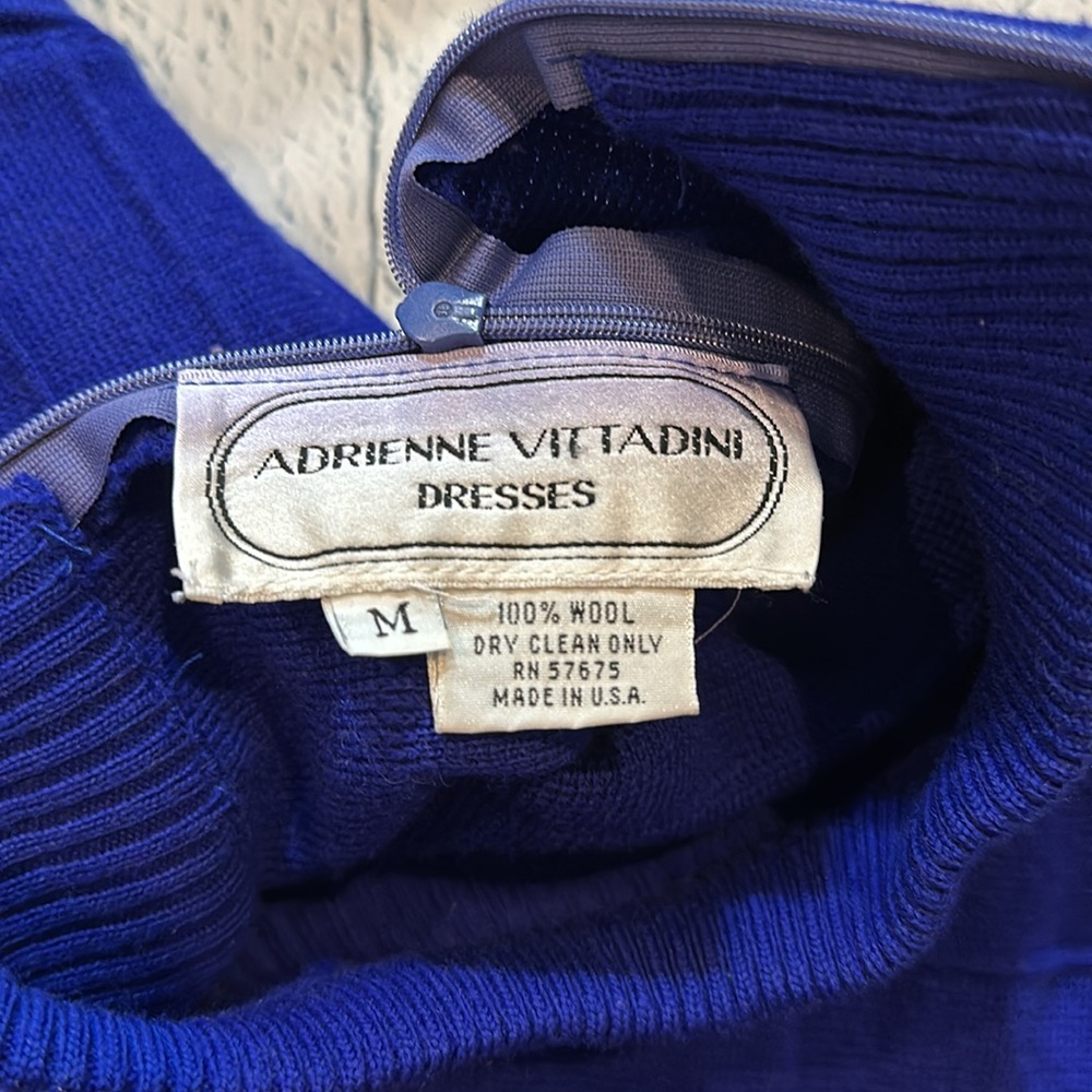 Adrienne Vittadini Blue Sweater Dress - Picture 10 of 10